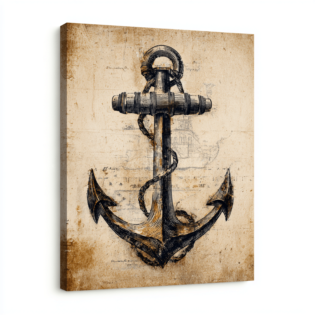 Anchor with Statement Wall Art