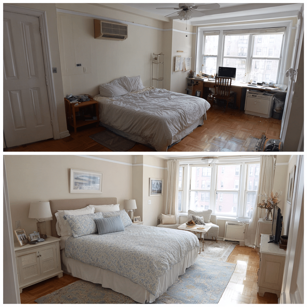 Before and After: How a Tiny Bedroom Transformed