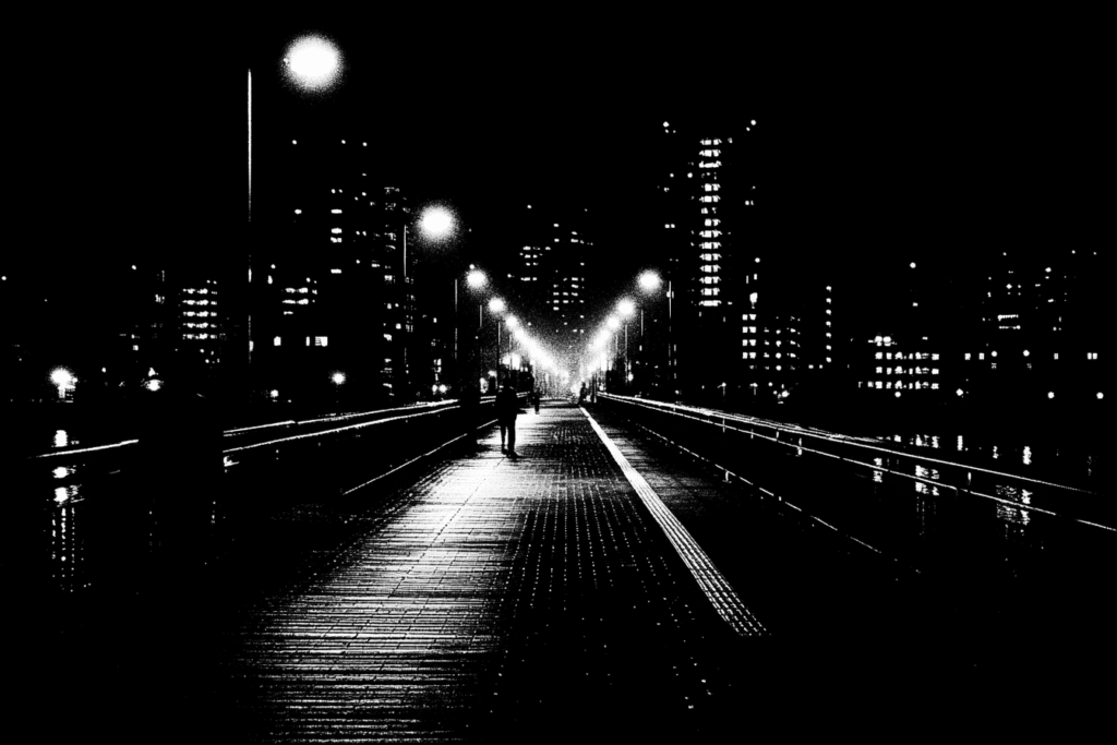 Dark Landscape Black Wallpaper – Moody Aesthetic for Phone & Room