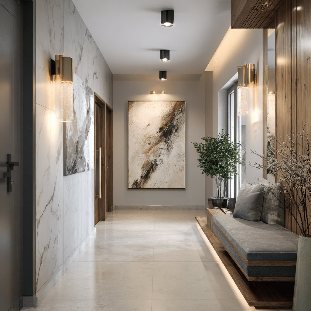 Hallway for Your Neutral Home Decor
