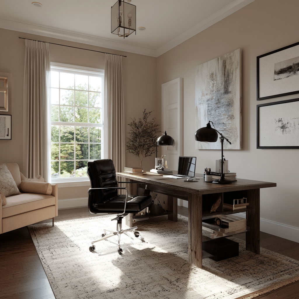 Home Office for Your Neutral Home Decor