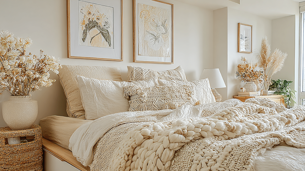 budget small bedroom glow up cozy bedding upgrade idea