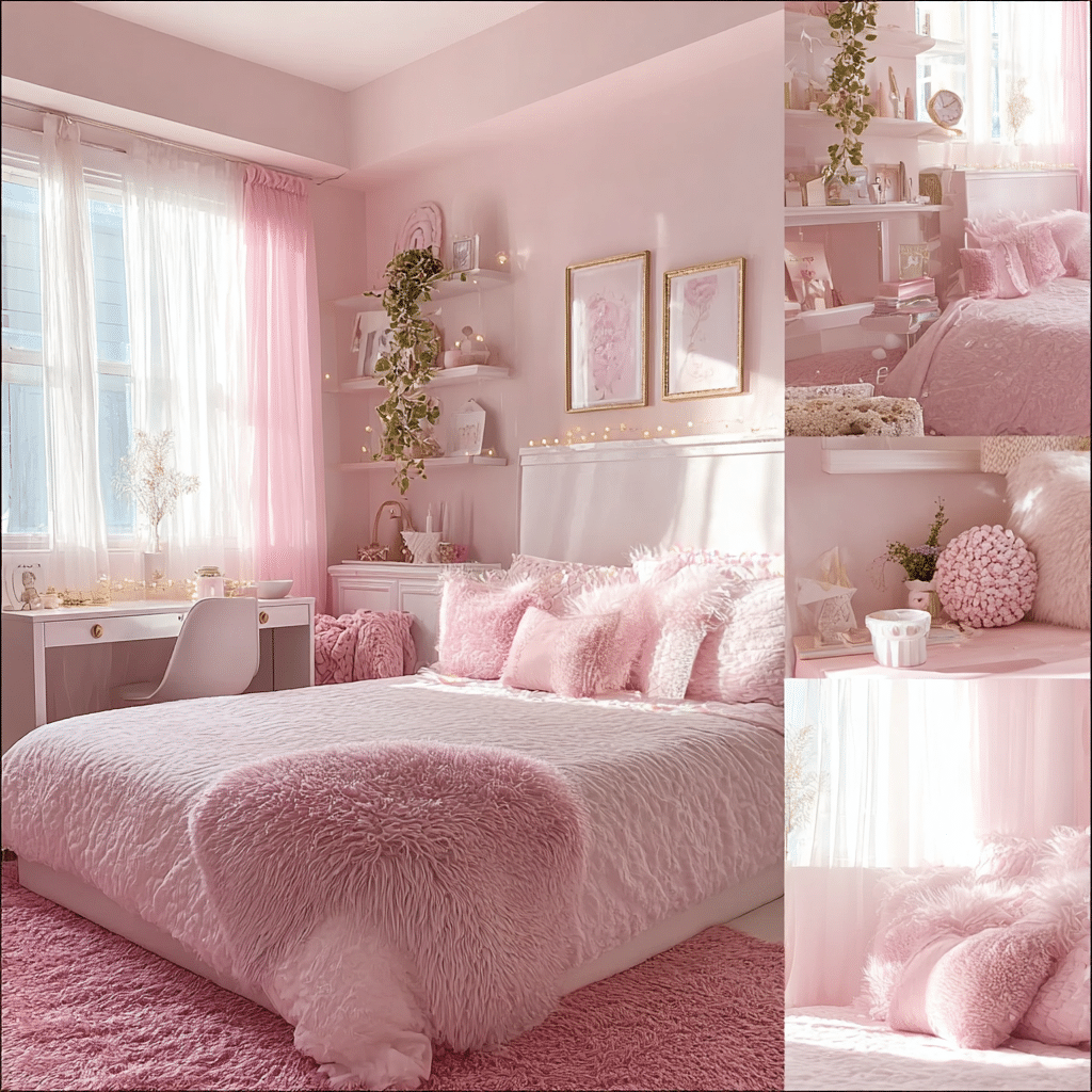 Dream Room Goals: Cute Pink Girly Bedroom Inspiration