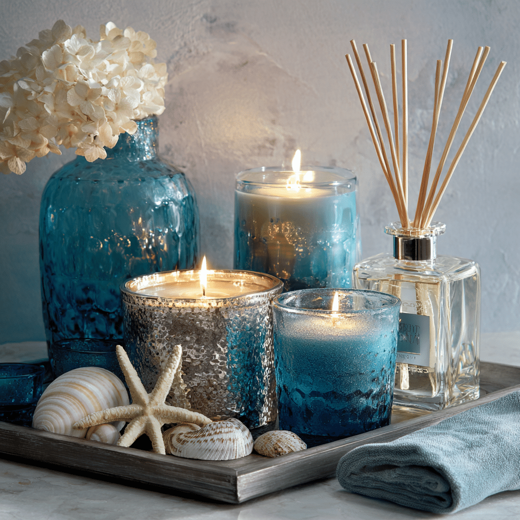 scented candles or diffusers