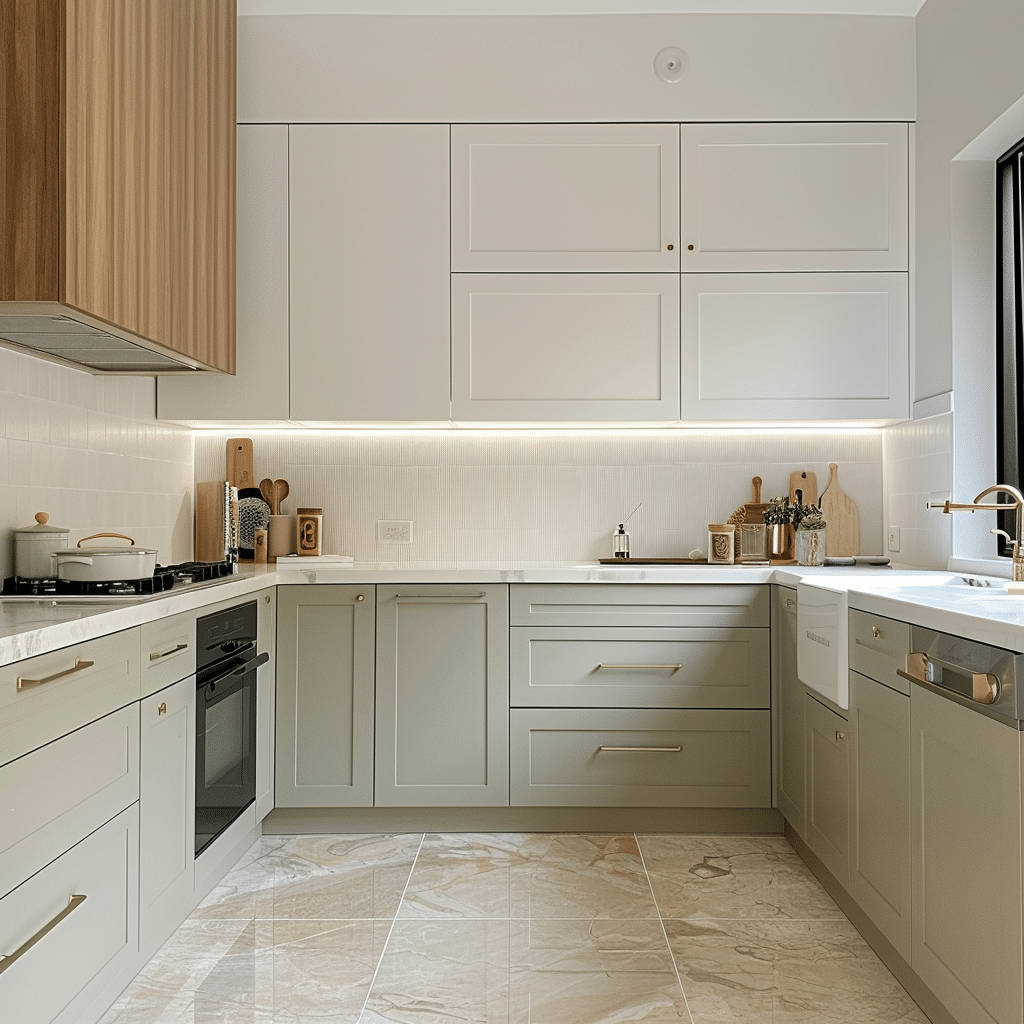 Refresh Cabinets with Paint and Hardware