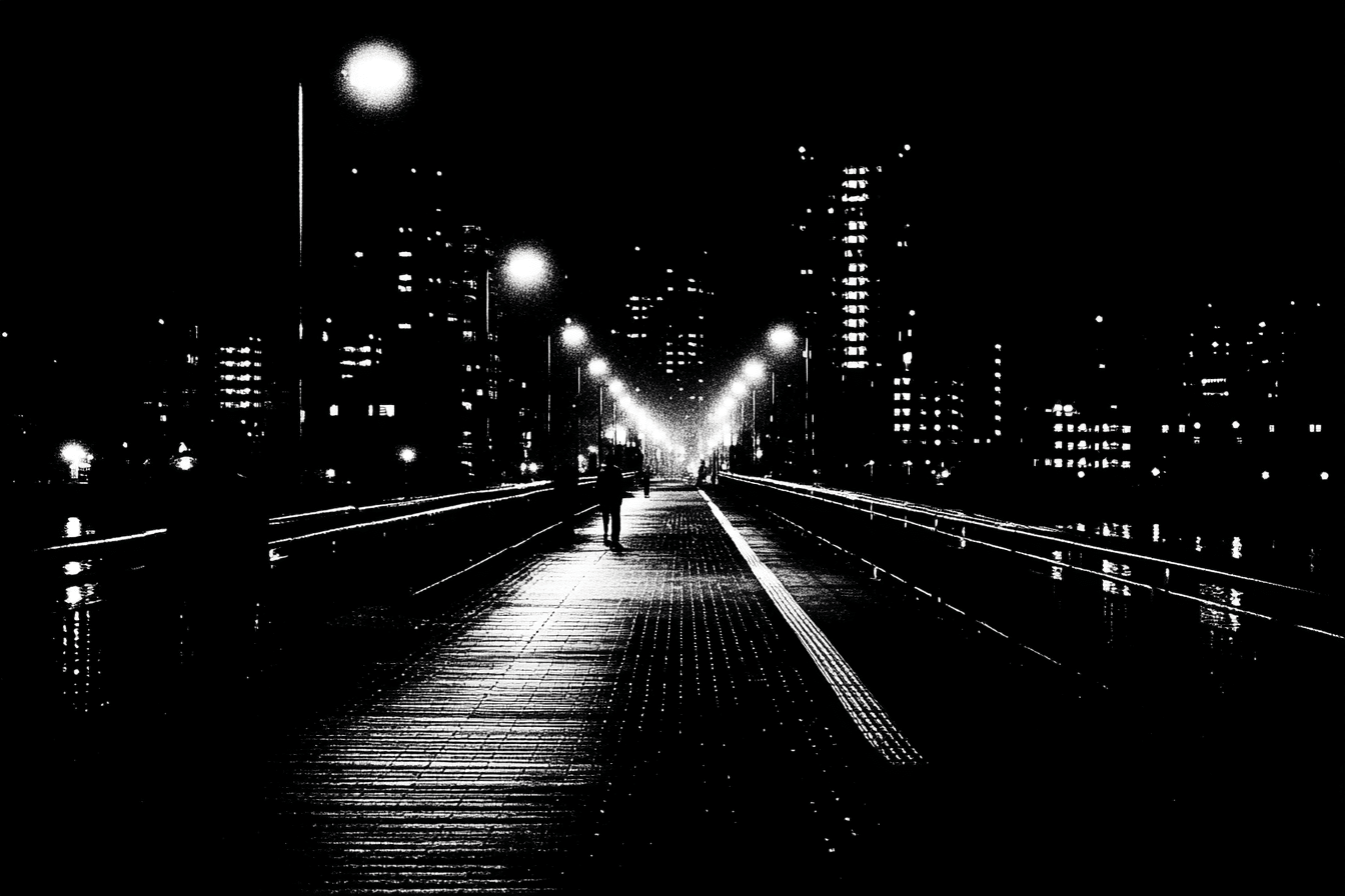 Dark Landscape Black Wallpaper – Moody Aesthetic for Phone & Room