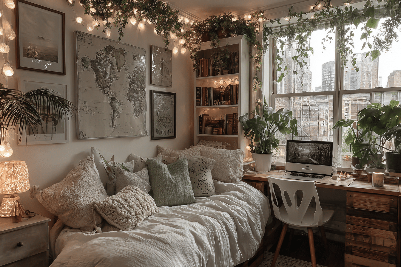 Incredible Dorm Room Idea - Light Grunge Aesthetic