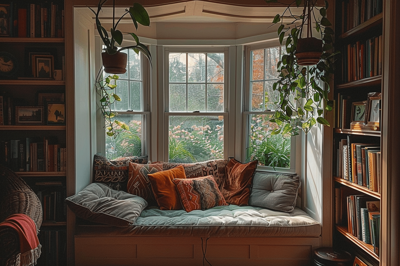 A House Nook Ideas: Cozy Bay Windows and Reading Corners